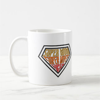 "Super-Mama • Super-Ehefrau • Super-Müde" Grafik Kaffeetasse