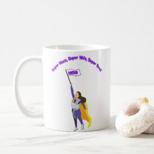 Super Mama Super Ehefrau Super Tired Kaffeetasse