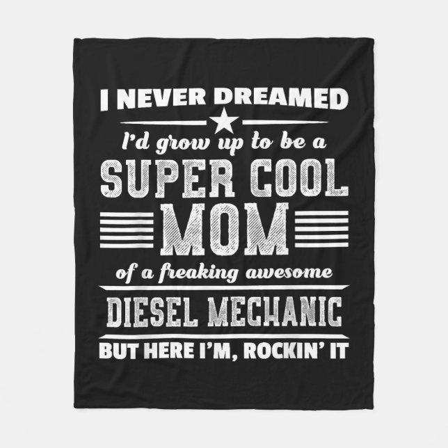 Super Mama Super Power Mama Hero Fleecedecke (Vorderseite)