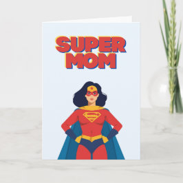 Super Mama Superheldin Muttertags-Grußkarte Karte