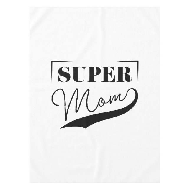 Super Mama Tischdecke (Vorderseite)