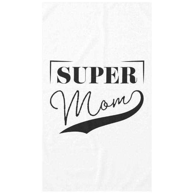 Super Mama Tischdecke (Vorderseite)