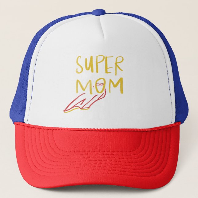 Super-Mama Truckerkappe (Vorderseite)