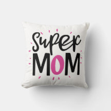 Super-Mama-Wurfkissen – Cozy Mutter-Geschenk