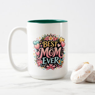 ** Super Mama Zweifarbige Tasse