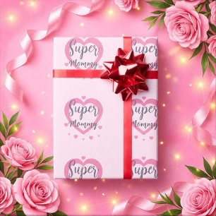 Super Mami Personalisiertes Bestes Mami-Geschenk Geschenkpapier