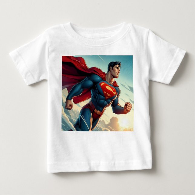 Super Man Baby Fine Jersey T - Shirt (Vorderseite)