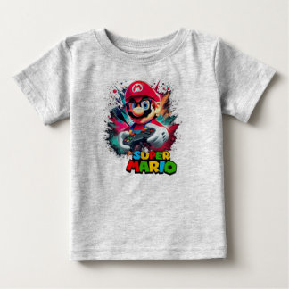 Super Mario realista Baby T-shirt