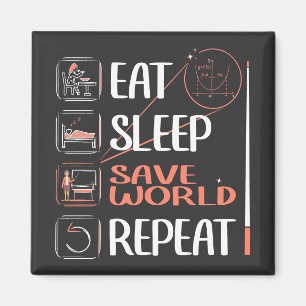 Super Mathe Teacher Rette die Welt. Vielen Dank fü Magnet