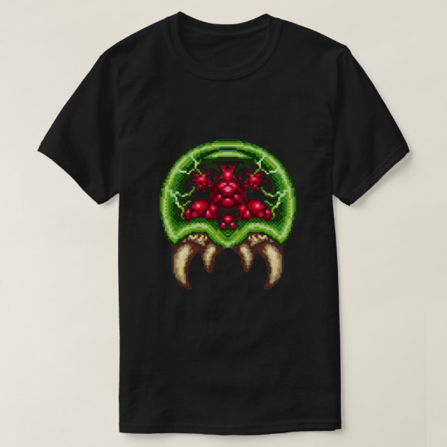 Super Metroid - Riesenmetroid Essential T-Shirt (Design vorne)