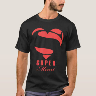 Super Mimi Superhero T Shirt Geschenk Mutter Vater