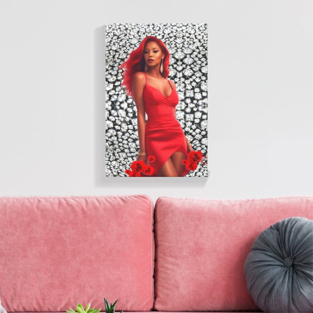 Super Model Leinwanddruck (Insitu (Wohnzimmer))
