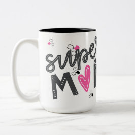 Super mom Autism appreciation Coffee mug Zweifarbige Tasse