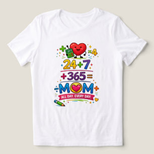 Super Mom Gleichung Frauen Minimalist T‑Shirt Tri-Blend Shirt