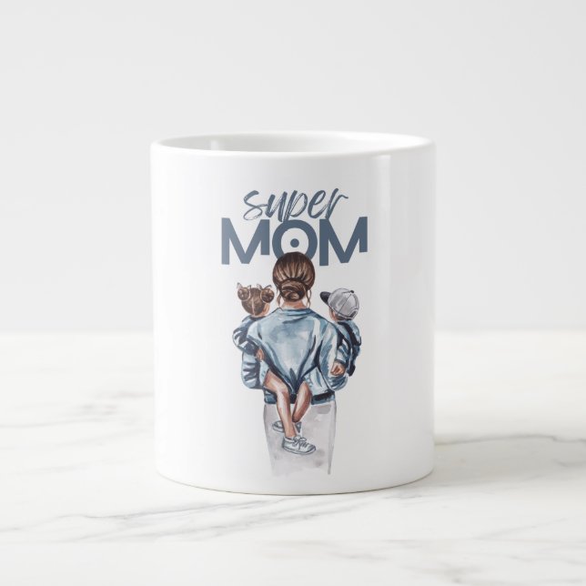 Super Mom Jumbo-Tasse (Vorderseite)