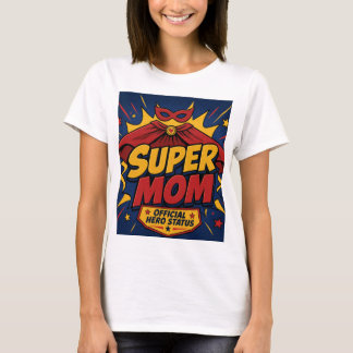 Super-Mom-Kappe-Comic-Held T-Shirt | Lustige Mutte