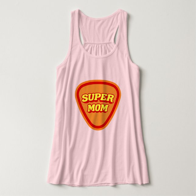 Super Mom Mother's Day Tank Top (Design Vorderseite)