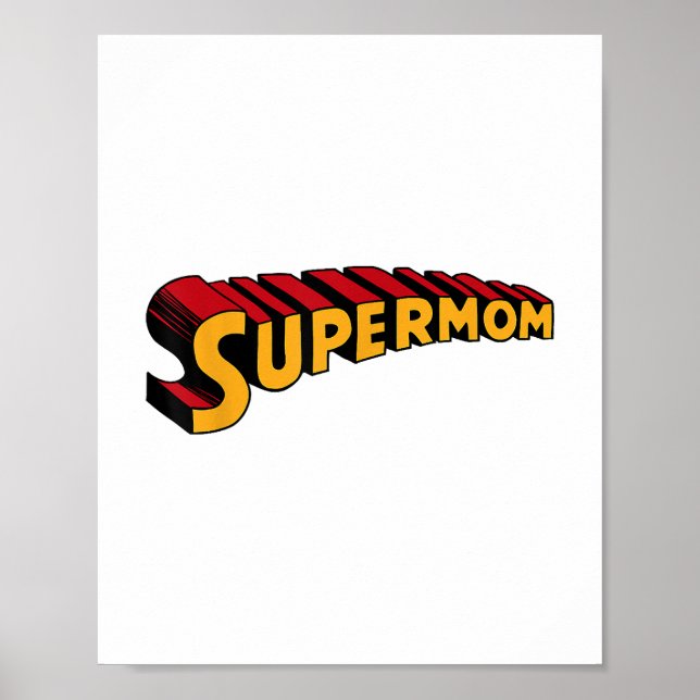 Super Mom Superhero Mama lustige Super Mama Poster (Vorne)