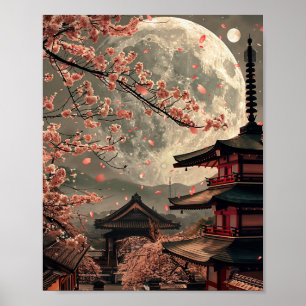 Super Moon in Tokio, Japan Poster