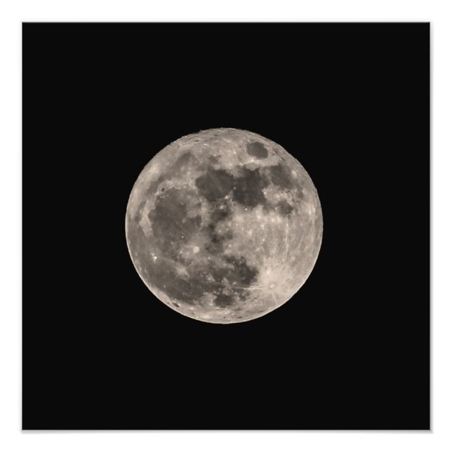 Super Moon November 2016 Foto Druckbild (Vorne)