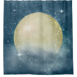 Super Moon - Shower Curtain Duschvorhang