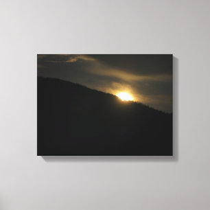 Super Moon über Washington Mountain Leinwanddruck