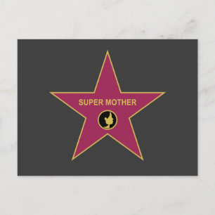 Super Mother - Hollywood Mother Star Postkarte