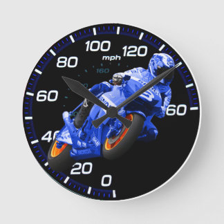 Super Moto Gift Runde Wanduhr