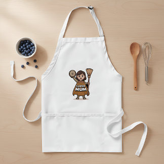 Super Mum Apron – Funny Kitchen Apron for Mom Schürze