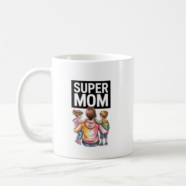 Super Mum Coffee Tasse (Links)