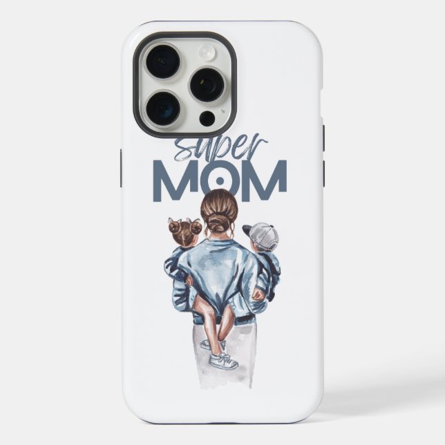 Super-Mutter iPhone Hülle (Rückseite)