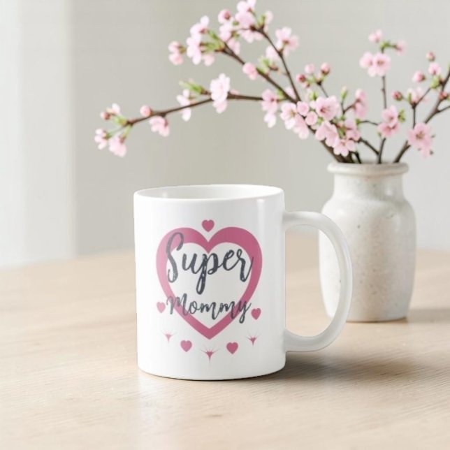 Super Mutti Personalisierter Beste-Mutter-Geschenk Kaffeetasse (Von Creator hochgeladen)