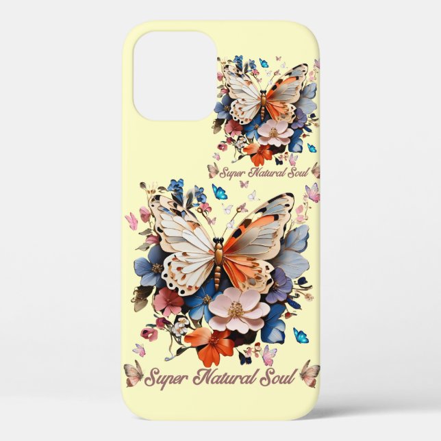 Super Natural Soul: Butterfly Garden Art Case-Mate iPhone Hülle (Rückseite)