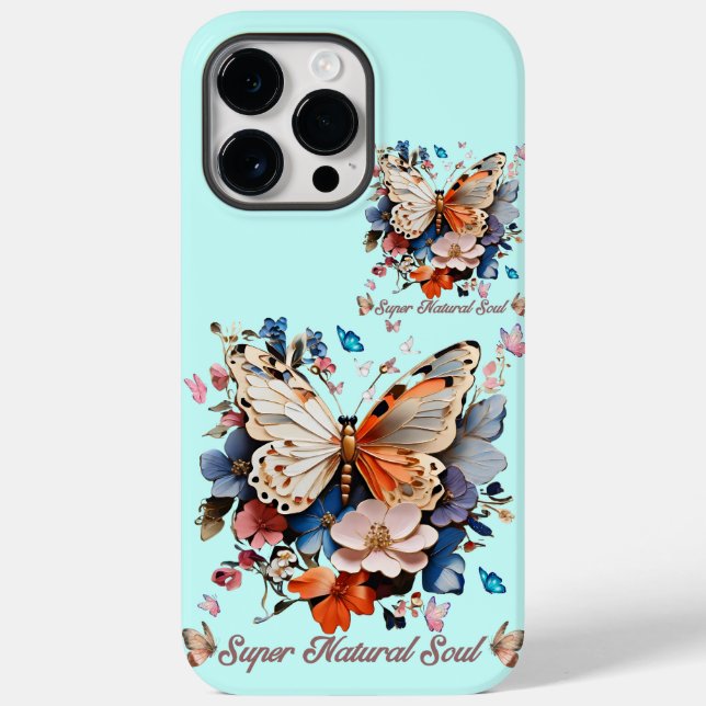 Super Natural Soul: Butterfly Garden Art Case-Mate iPhone Hülle (Rückseite)