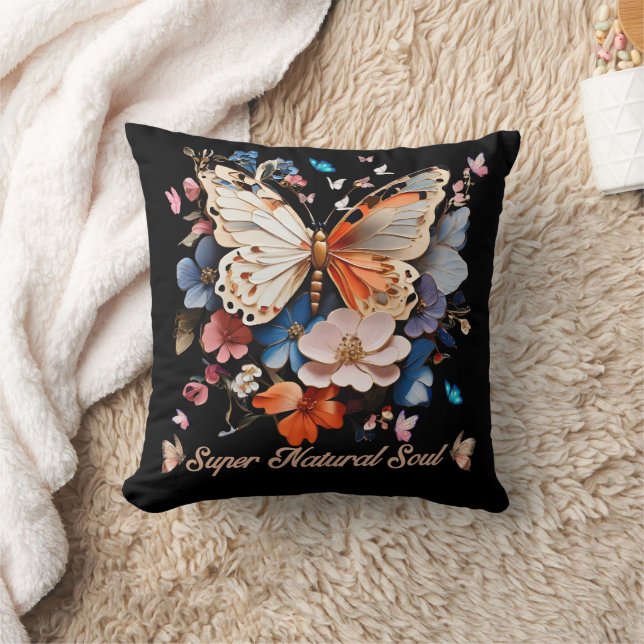 Super Natural Soul: Butterfly Garden Art Kissen (Decke)
