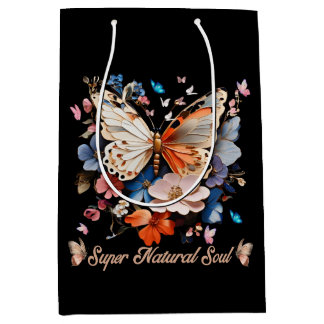 Super Natural Soul: Butterfly Garden Art Mittlere Geschenktüte