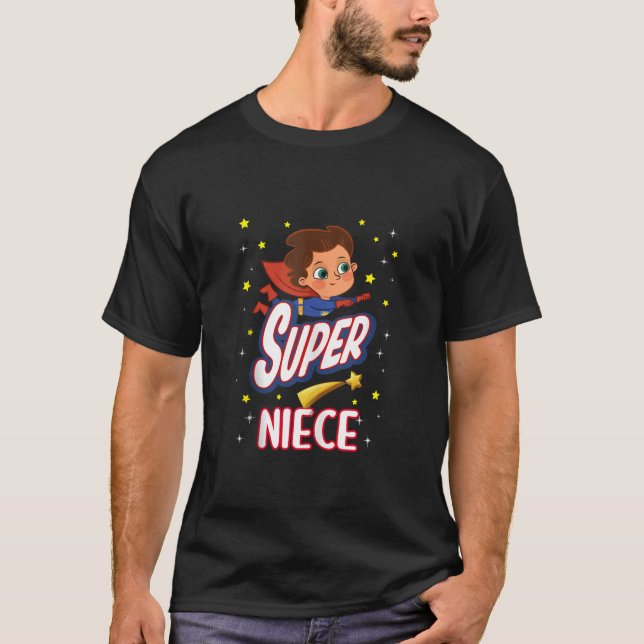 Super Niece Funny Superhero Familienmutter Day Ta T-Shirt (Vorderseite)