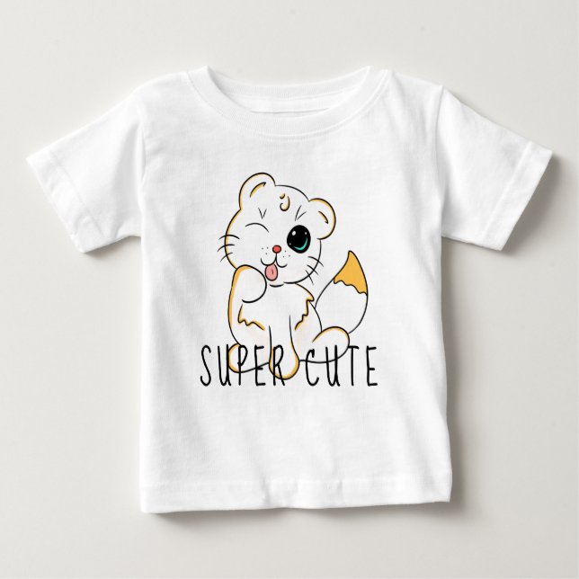 Super Niedlich Baby Cat - Baby Top (Vorderseite)