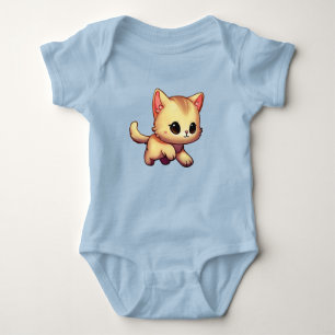 Super Niedlich Baby Kitten Cartoon Strampler