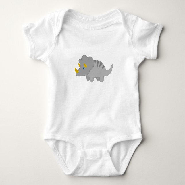 Super Niedlich Baby Rhino Strampler (Vorderseite)