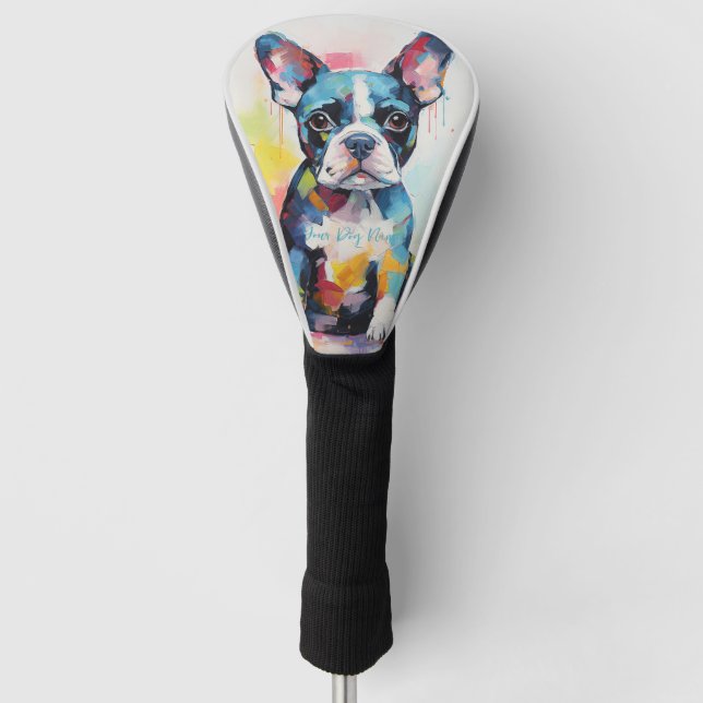 Super Niedlich Boston Terrier Dog Puppy 002 - Xeno Golf Headcover (Vorderseite)