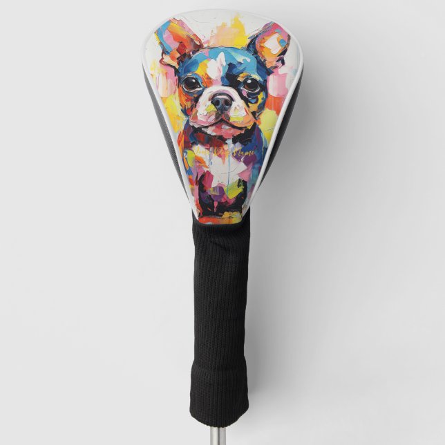 Super Niedlich Boston Terrier Dog Puppy 004 - Xeno Golf Headcover (Vorderseite)