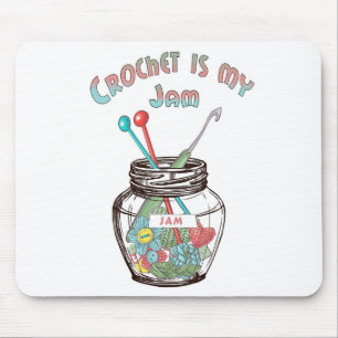 Super Niedlich "Crochet Is My Jam" Mousepad
