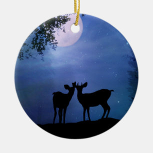 Super Niedlich Deer First Christmas Zierde Keramikornament