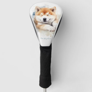 Super niedlich Engel schlafend Welpe akita Hund 00 Golf Headcover