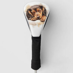 Super niedlich Engel schlafend Welpe Dackel Dog 00 Golf Headcover