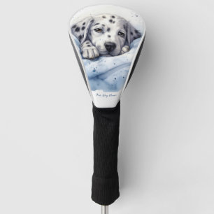 Super niedlich Engel schlafend Welpe Dalmatiner Do Golf Headcover