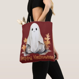 Super Niedlich Ghost Blätter Herbst Rotes Glück Ha