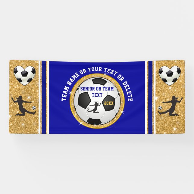 Super Niedlich Girls Banner für Fußballmannschafte (Horizontal)