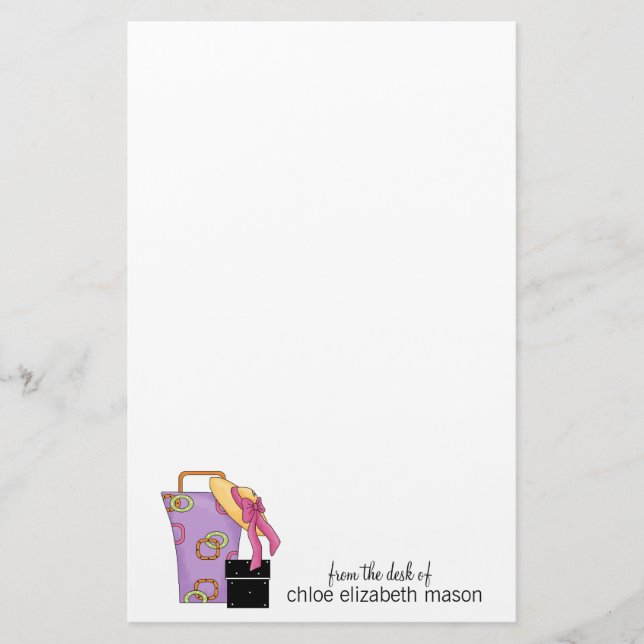 Super Niedlich Girly Stuff Stationery Briefpapier (Vorderseite)
